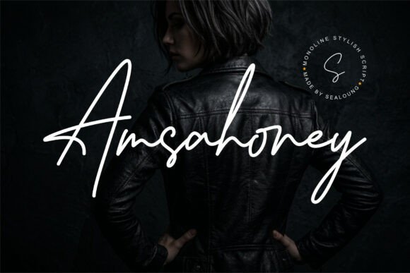 Amsahoney: The Signature Script Font for a Polished Brand Identity