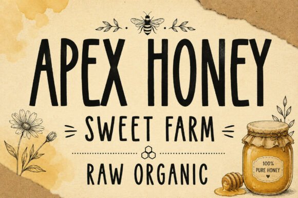 Apex Honey: Bold Handwritten Personality for Modern Design