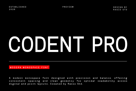 Codent Pro: The Typeface for Technical Precision