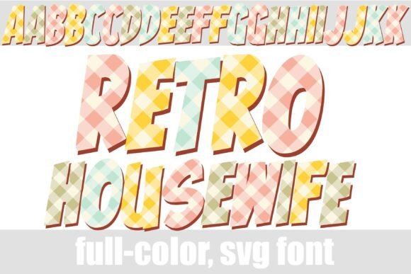 Retro Housewife: Kitsch, Kitchen, and a Checkered Font Soul