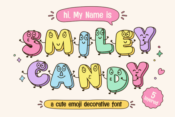 Smiley Candy: The Playful Display Font for Creative Projects