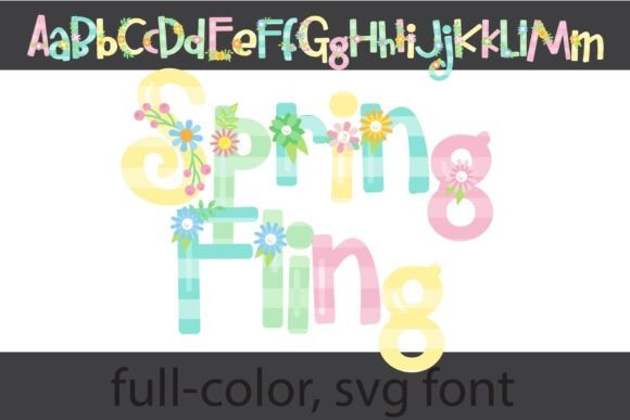 Spring Fling: A Whimsical Font for Garden-Party Charm