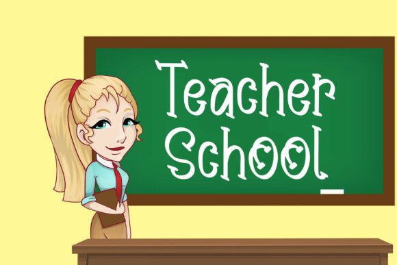 Teacher School: A Handwritten Font for Engaging Education
