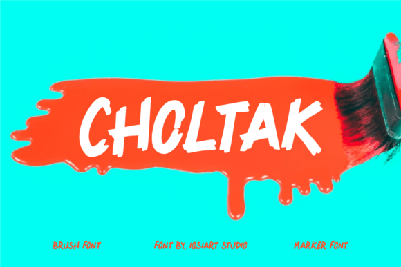 Unleash Raw Energy: The Choltak Typeface for Bold Brands
